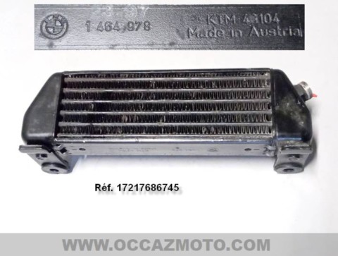 Radiateur d'huile BMW K1200RS.