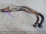 Collecteur d'echappementcylindre 2 et 3 XJ 600